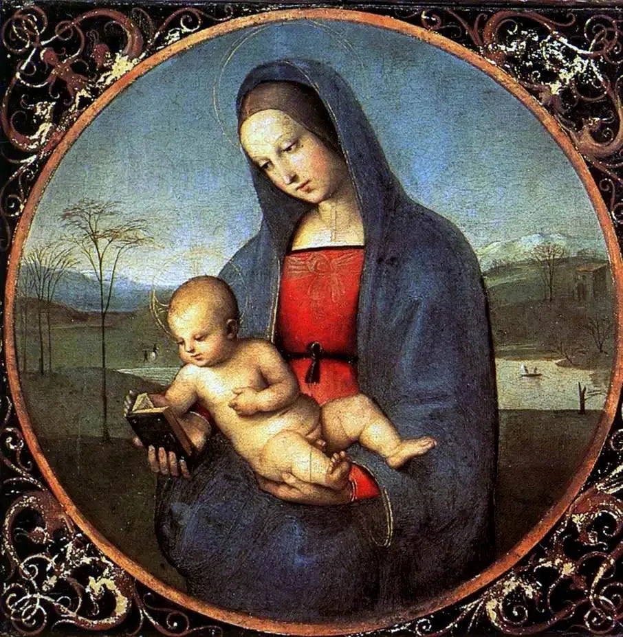 La Madone Connestabile - Raphaël Sanzio image 1 reproduction de peinture à l’huile