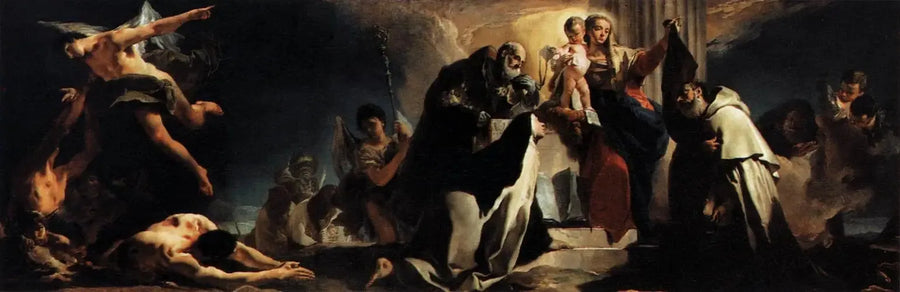 Karmel Meryem Ana ve Araf'taki Ruhlar - Giovanni Battista Tiepolo