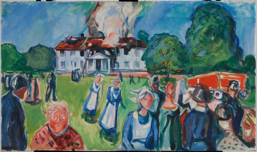 Ev yanıyor! - Edvard Munch
