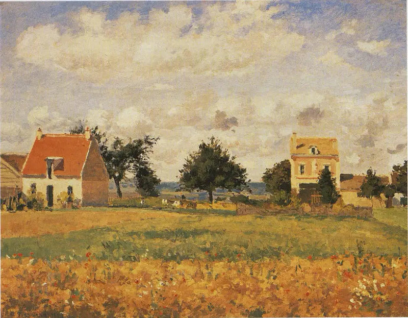 Kırmızı ev - Camille Pissarro