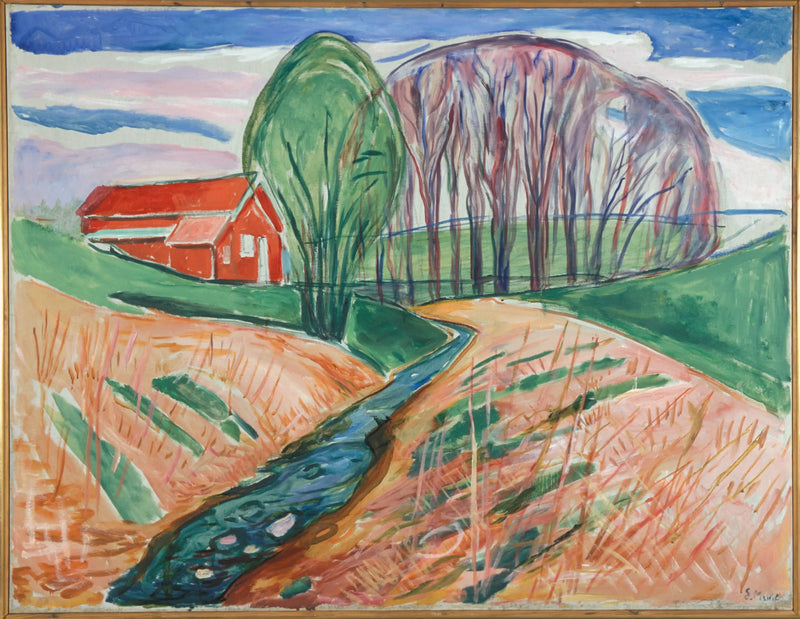 Kırmızı Ev - Edvard Munch