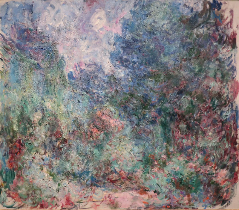 Gül bahçesinden ev manzarası - Claude Monet