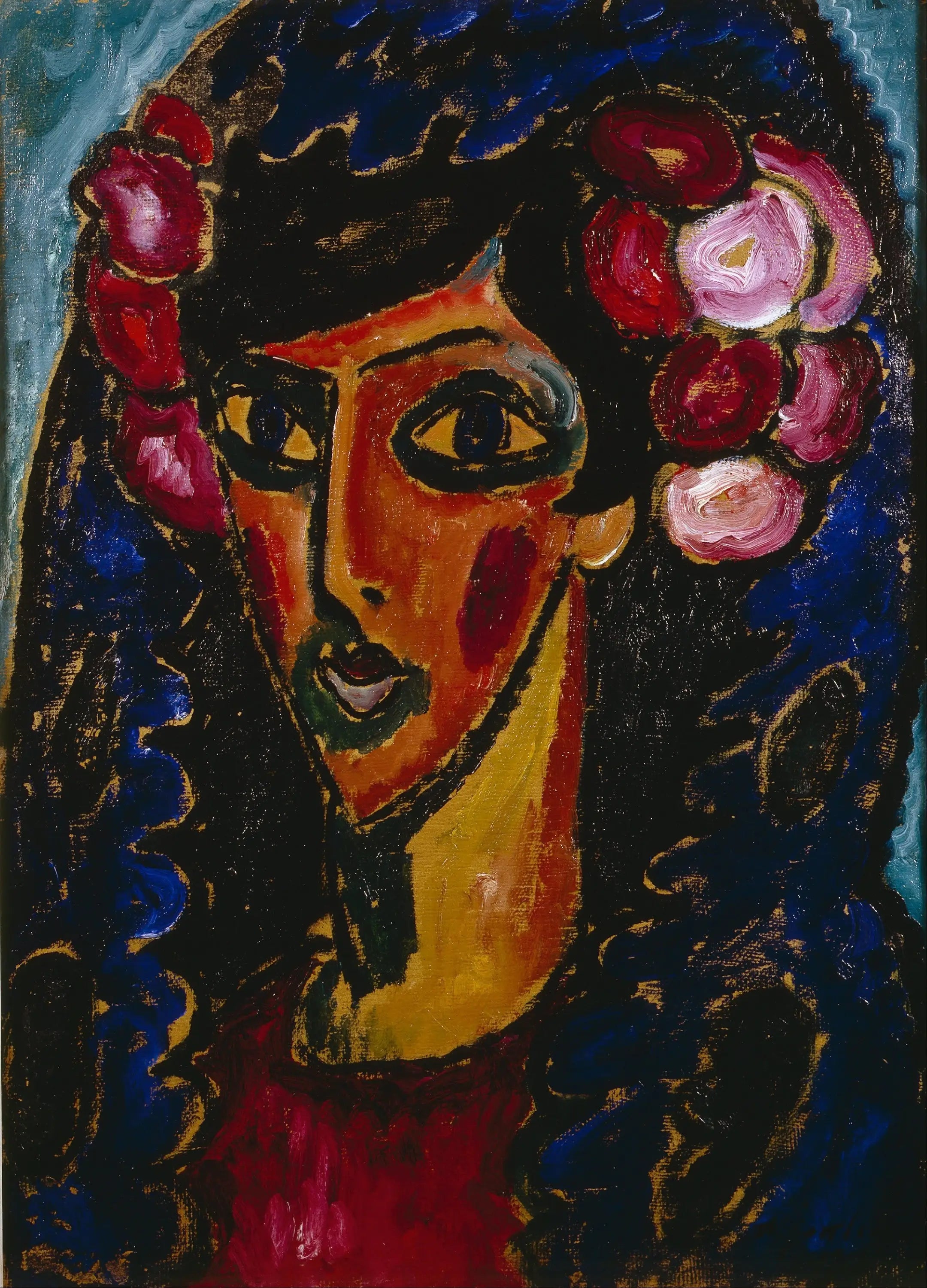 La mantille bleue - Alexej von Jawlensky - Alpha Reproduction