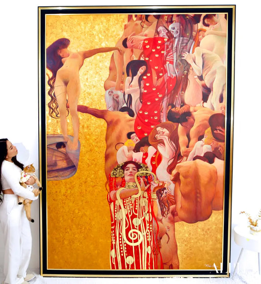 La Médecine – Une Œuvre Réimaginée de Gustav Klimt par Master Apollon | 180 x 270 cm Reproductions de tableaux à la