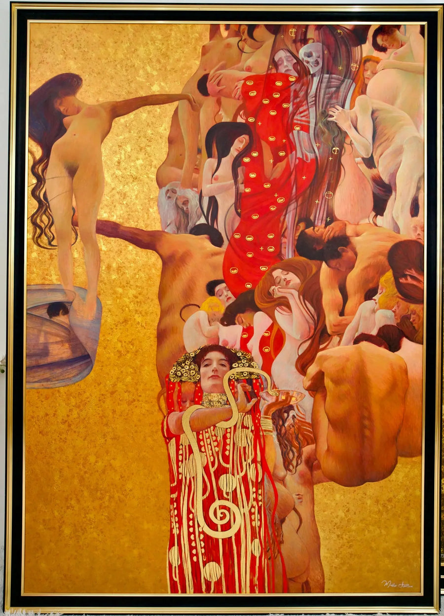 Tıp – Master Apollon tarafından Gustav Klimt'in Yeniden Hayal Edilmiş Bir Eseri | 180x270 cm