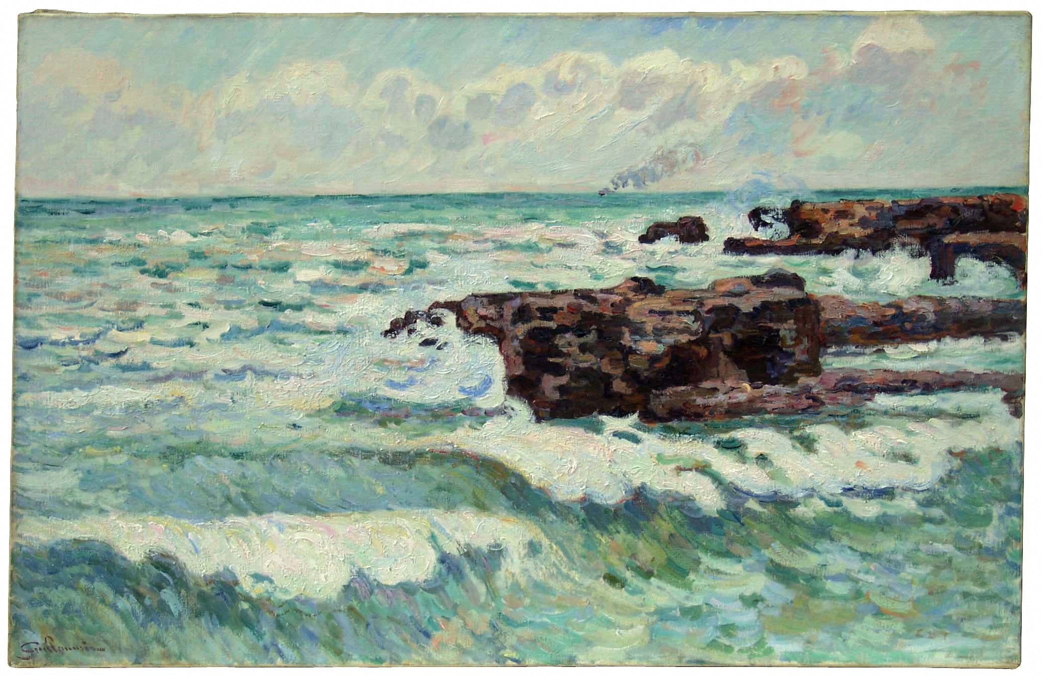 La mer à Saint-Palais - Armand Guillaumin