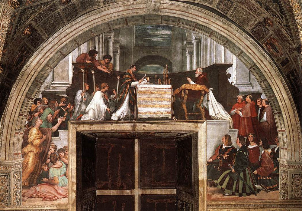 La Messe de Bolsène - Raphaël Sanzio image 1 tableau peint à l’huile sur toile