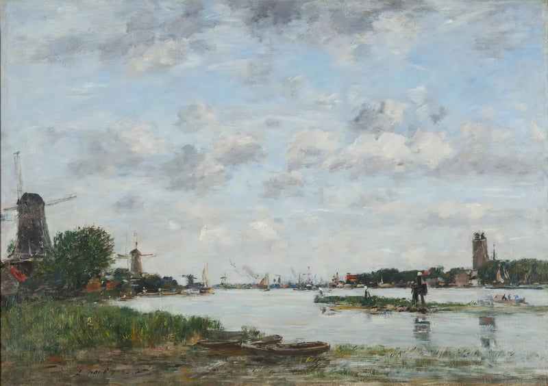 Dordrecht'te Meuse - Eugène Boudin
