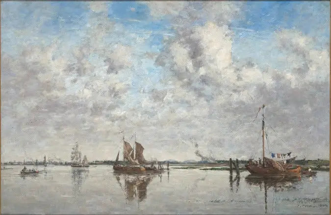 Rotterdam'da Meuse - Eugène Boudin