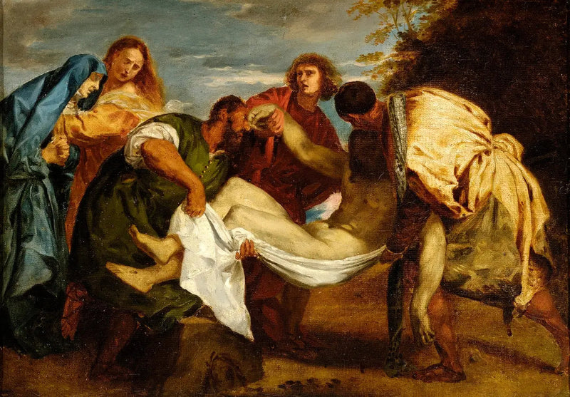 Titian'a Göre Mezara Koyma - Eugène Delacroix