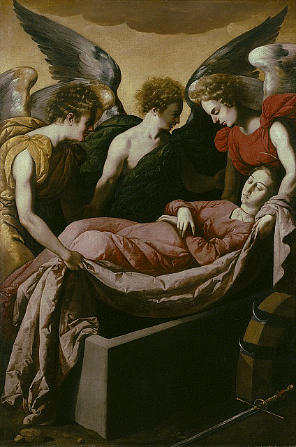 Aziz Catherine Alexandrinalı'nın Defnedilmesi - Francisco de Zurbarán