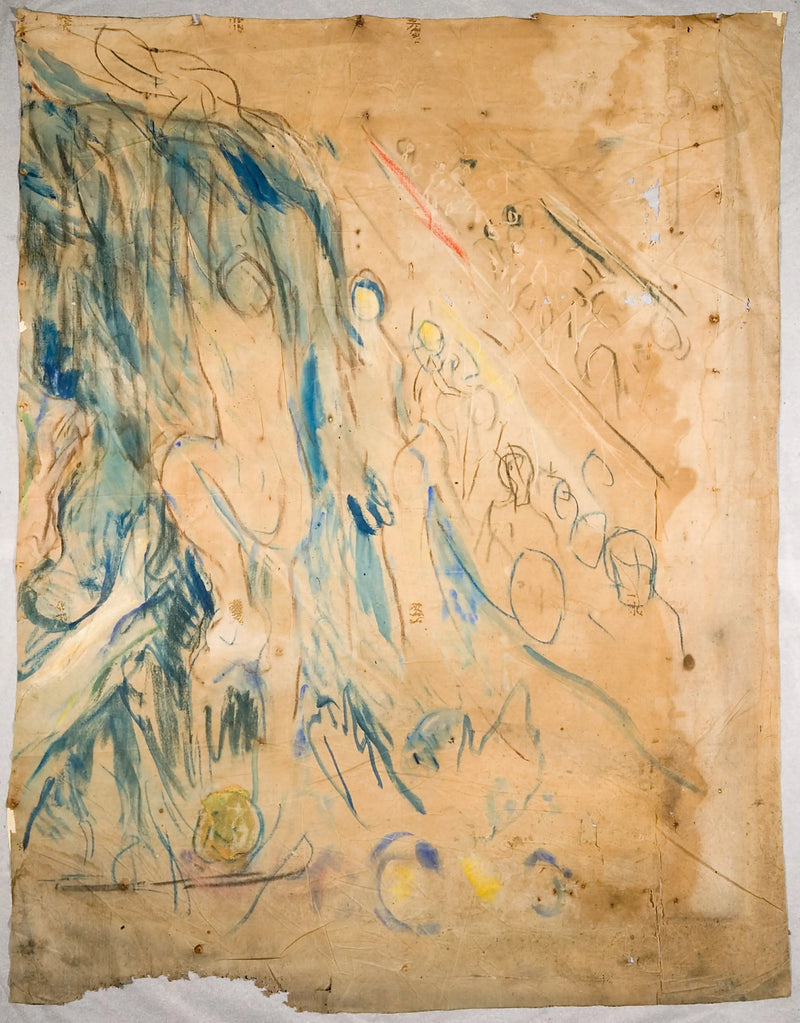 İnsani Dağ: üst sağ kısım - Edvard Munch