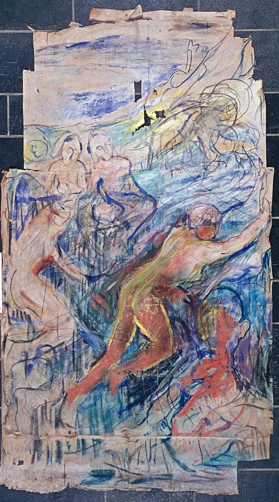 İnsan Dağı: sol üst kısım - Edvard Munch