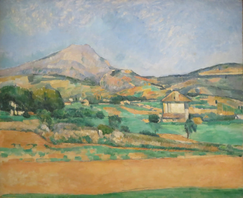 Valcros yolundan Sainte-Victoire Dağı manzarası (ve La Générale malikânesi) - Paul Cézanne
