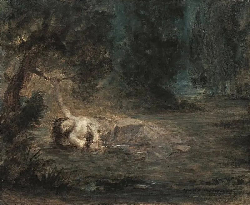 Ophelia'nın Ölümü - Eugène Delacroix