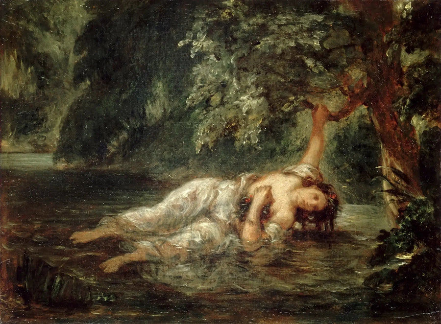 Ophelia'nın Ölümü - Eugène Delacroix