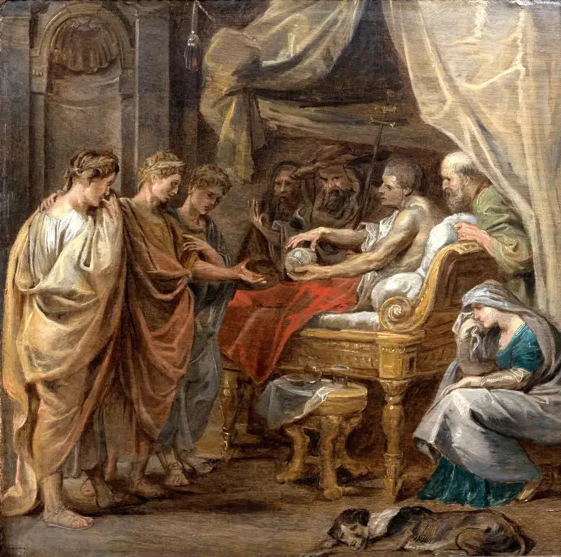 La mort de Constantin le Grand - Peter Paul Rubens image 1 reproduction de peinture à l’huile