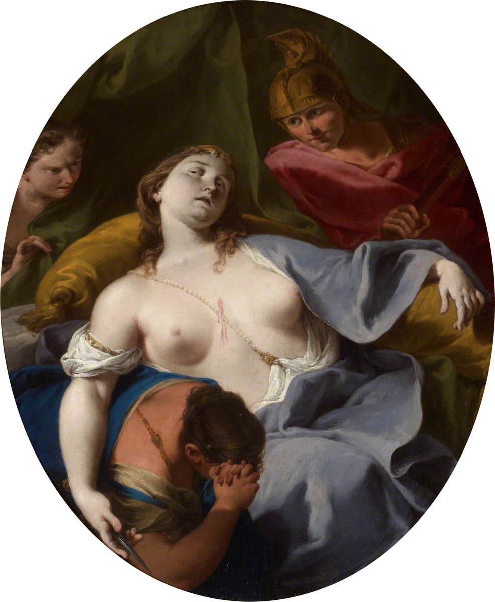 La mort de Lucrezia - Giovanni Battista Pittoni