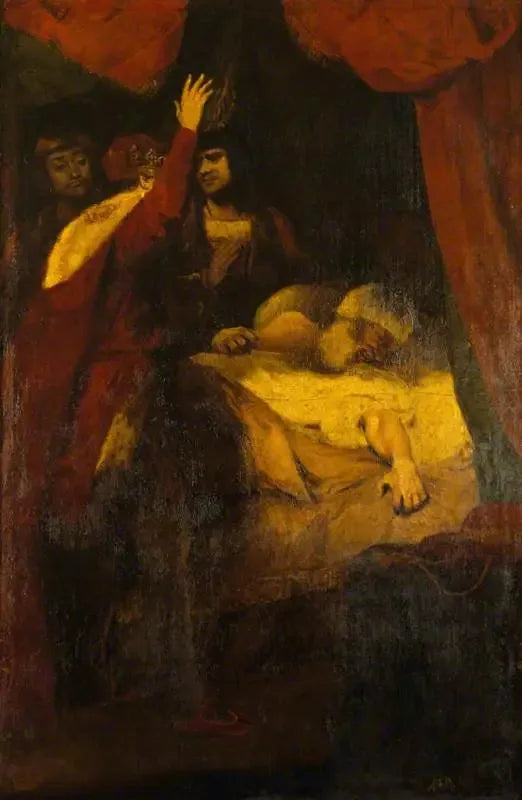 Beaufort Kardinalinin Ölümü (1377-1447) (William Shakespeare'in Henri VI'sinden, Bölüm II, Perde III, Sahne III) - Joshua Reynolds
