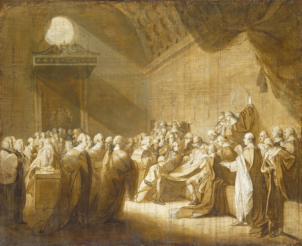 La mort du comte de Chatham - John Singleton Copley image 1 copie peinte à la main à l’huile