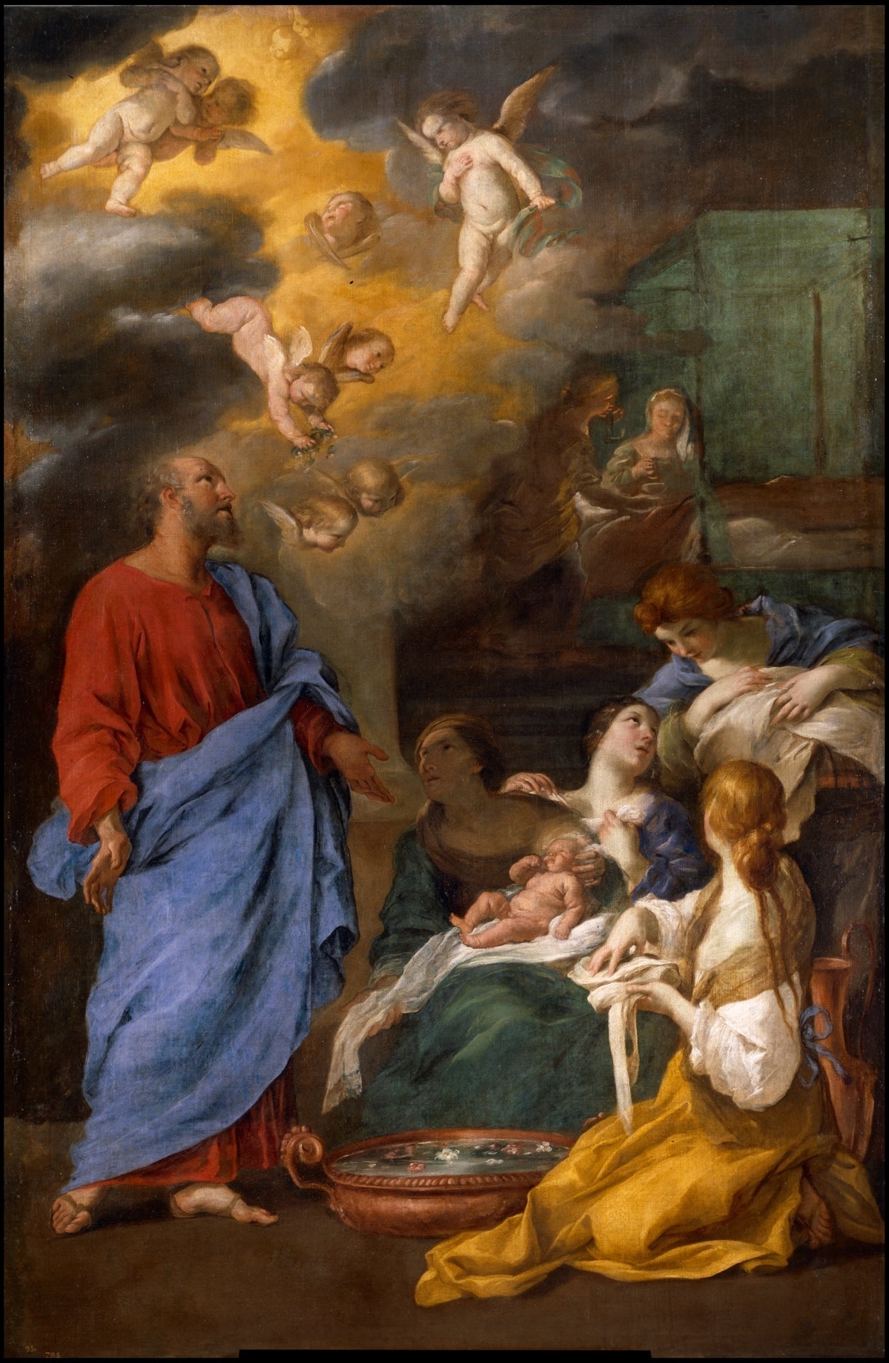 La naissance de saint Jean-Baptiste - Andrea Sacchi