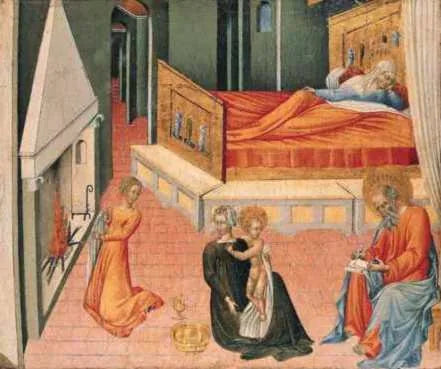 St. John Baptist'in Doğuşu: Alttan Paneli - Giovanni di Paolo