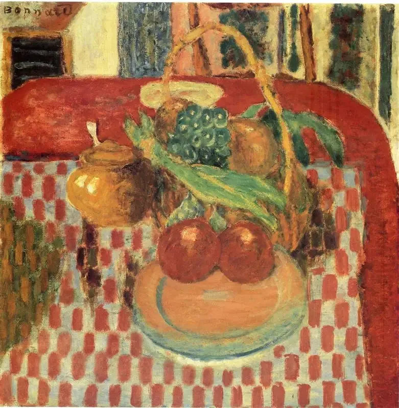 Kareli Masa örtüsü - Pierre Bonnard