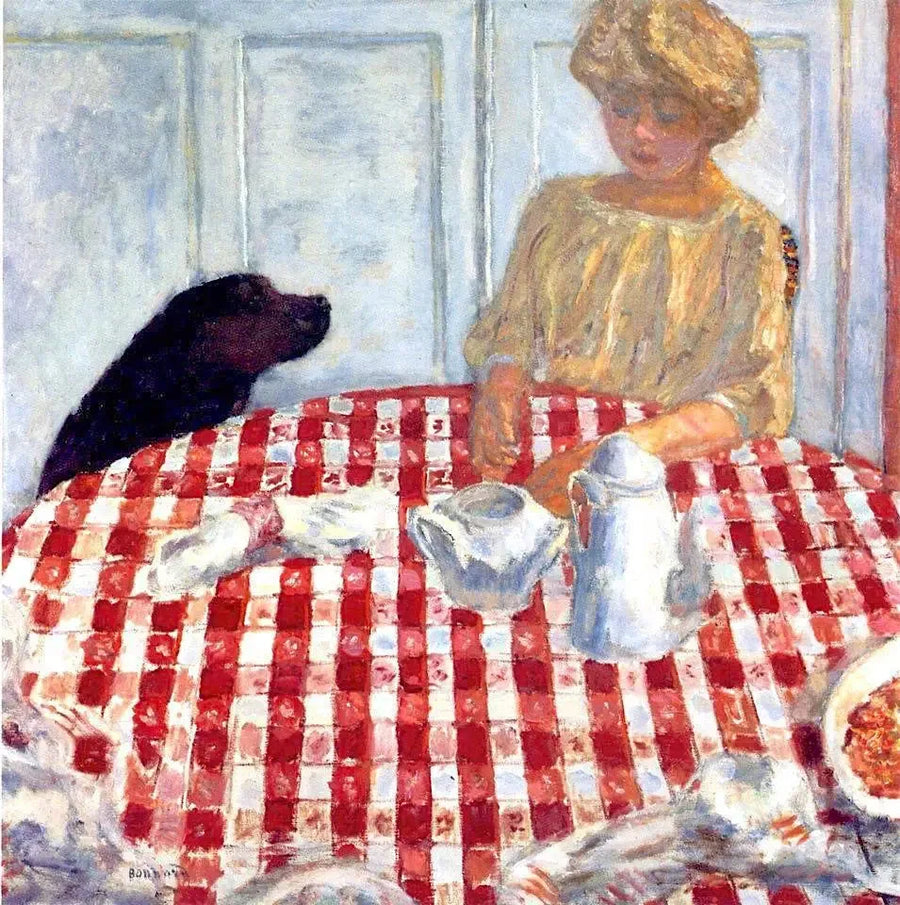 Kareli Masa örtüsü - Pierre Bonnard
