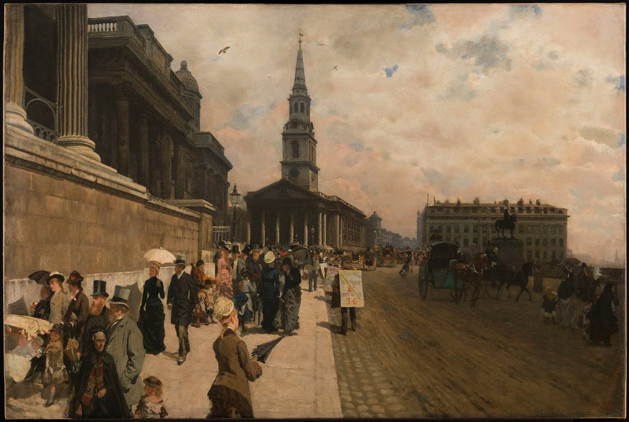 Ulusal Galeri ve Saint Martin Kilisesi (Londra) - Giuseppe De Nittis