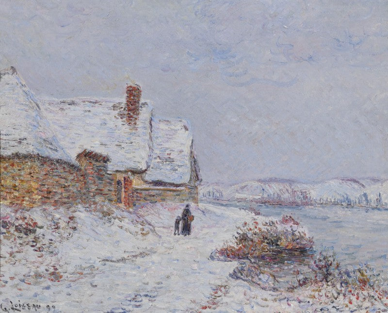 La neige à Tournedos sur Seine - Gustave Loiseau