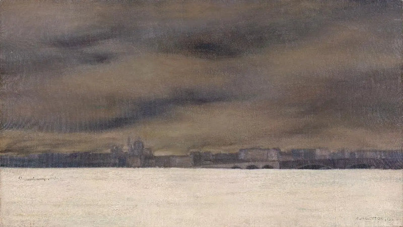 La Néva buzlaştı - Félix Vallotton