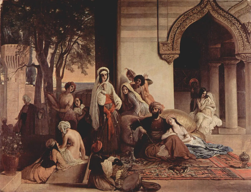 Yeni Favori (harem sahnesi) - Francesco Hayez