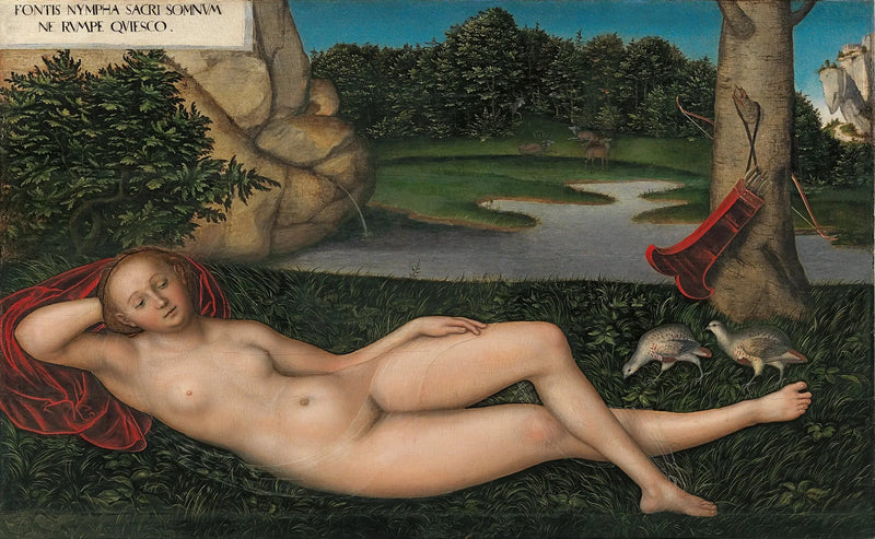 Nymphe à la source - Lucas Cranach the Elder