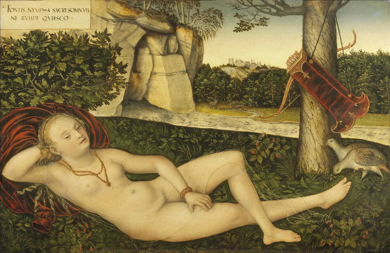 Nymphe à la source - Lucas Cranach the Elder