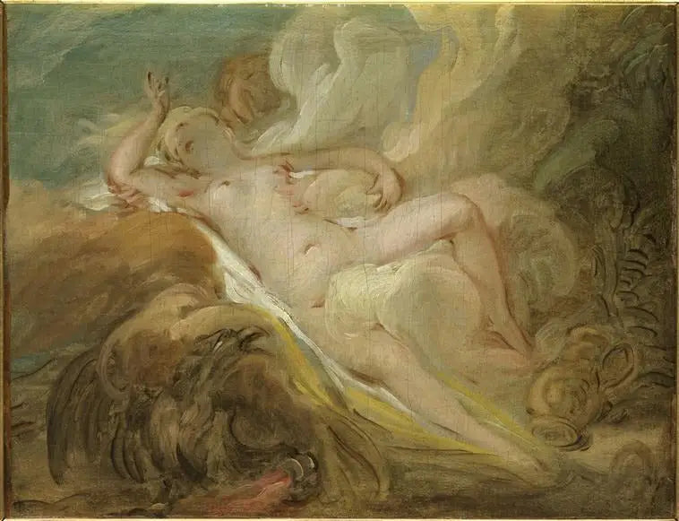İo Nymphe ve Jüpiter - Jean-Honoré Fragonard