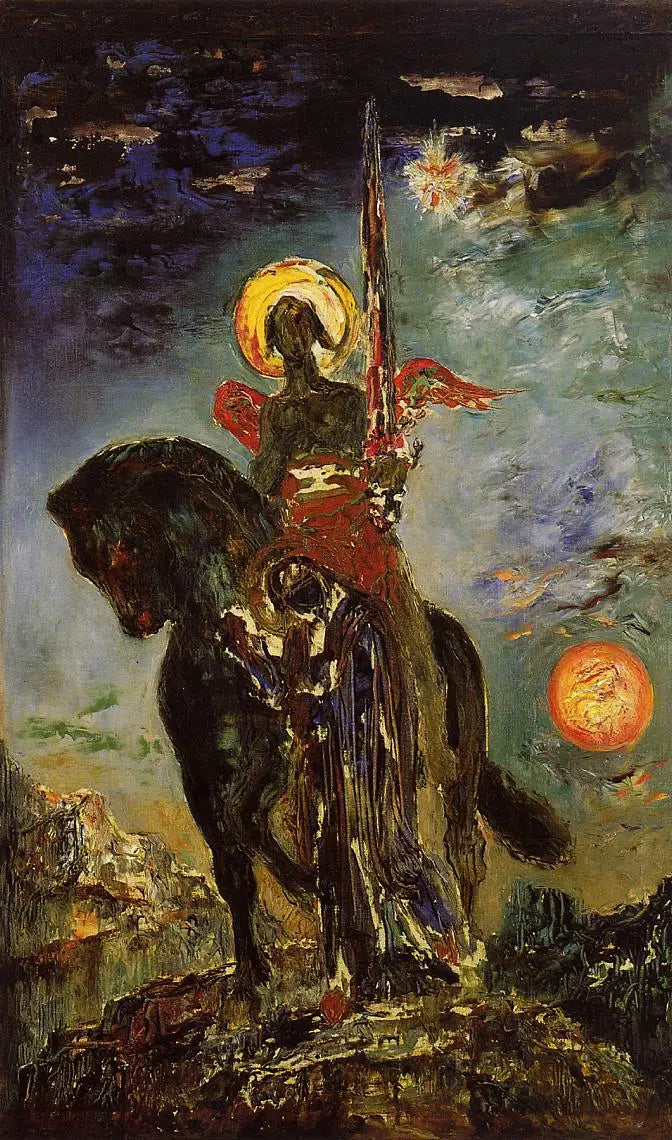 La Parque ve Ölüm Meleği - Gustave Moreau