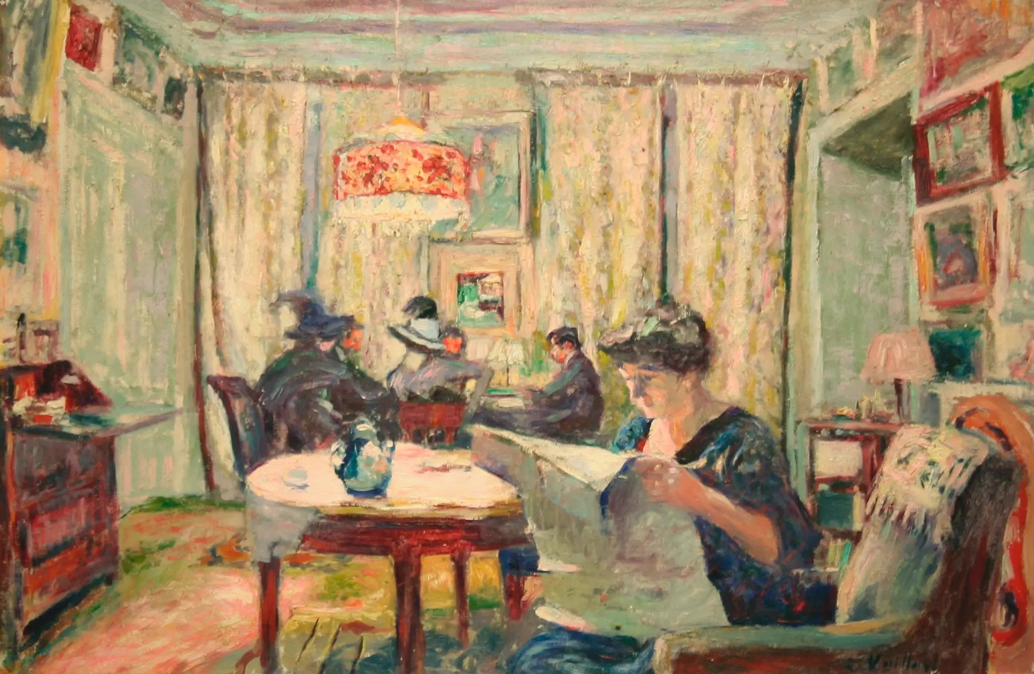 La partie de bridge - Édouard Vuillard - Alpha Reproduction