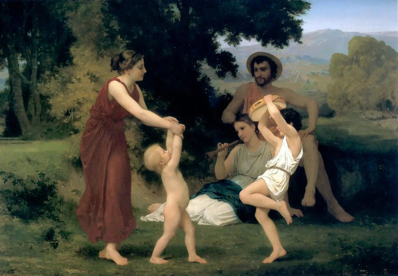Eğlence Pastoral - Bouguereau