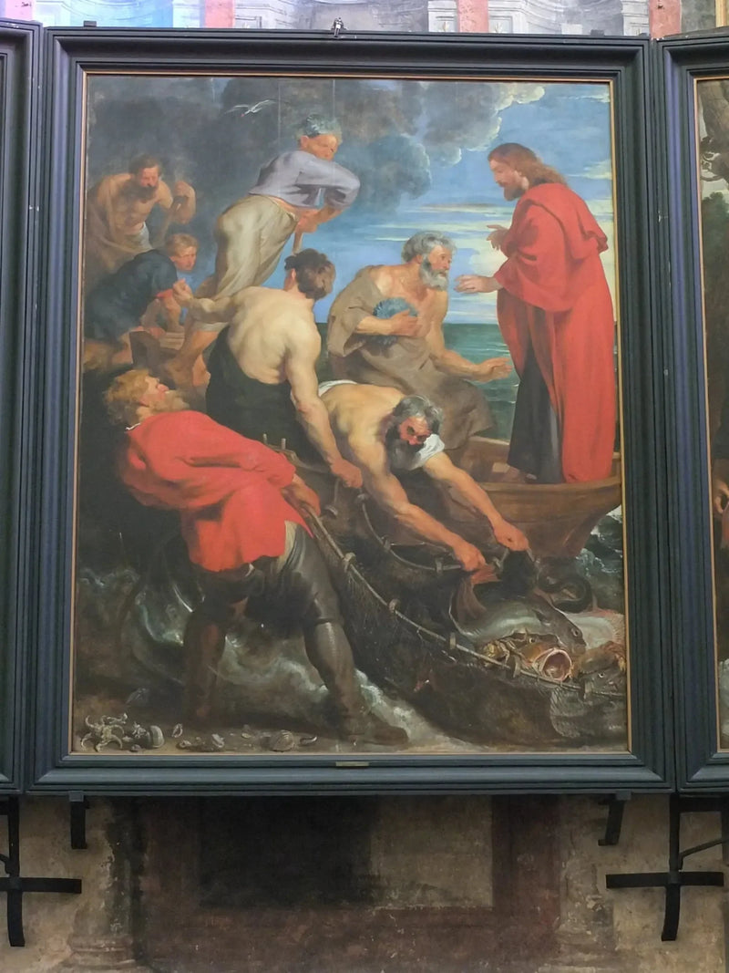 Mucize Balık Tutma, orta panel - Peter Paul Rubens