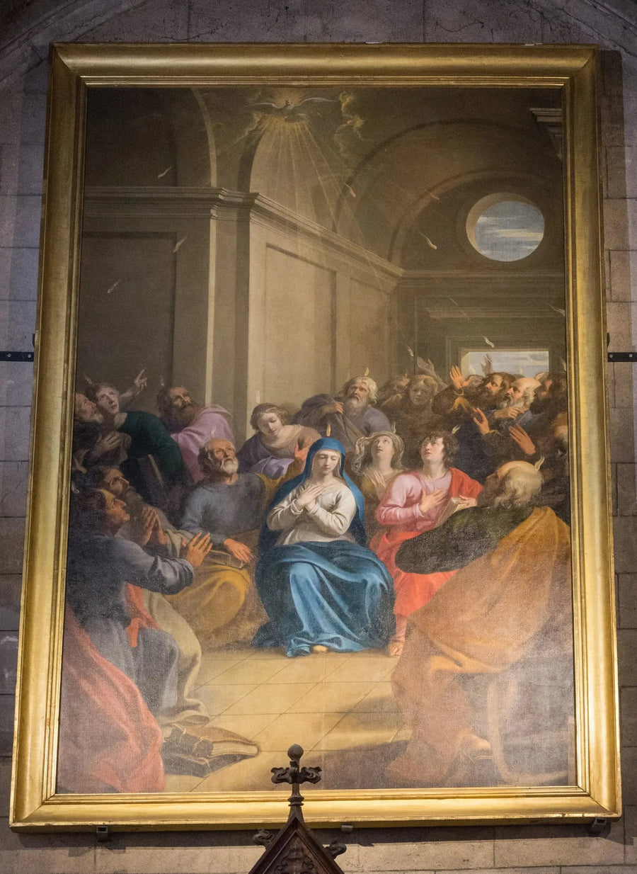 Pentikost veya Kutsal Ruh'un İndirilmesi - Philippe de Champaigne
