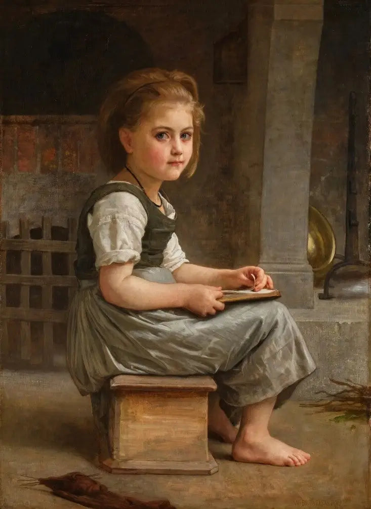 Küçük Okul Kızı - Bouguereau