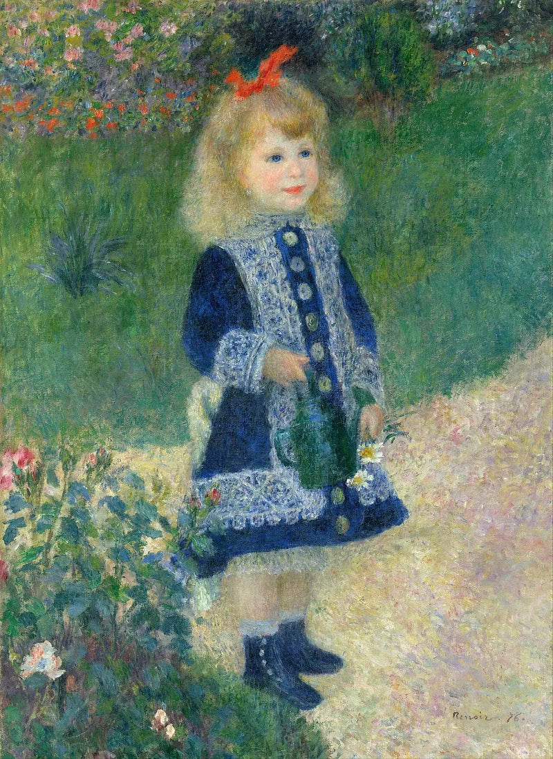 Sulama Kovasındaki Küçük Kız - Pierre-Auguste Renoir