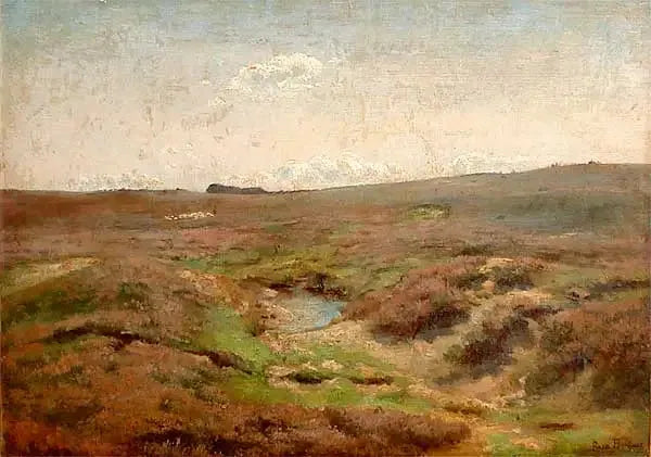 Çayırda küçük at ve koyun sürüsü - Rosa Bonheur