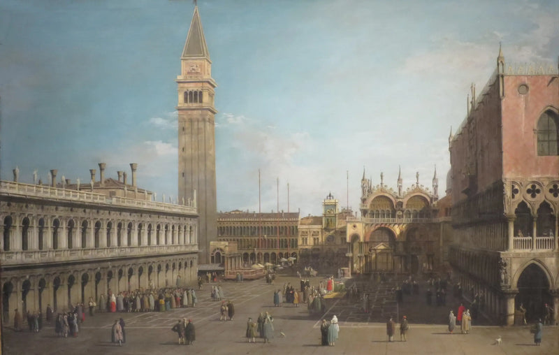 La Piazzetta, Venedik, Kuzey yönü - Canaletto