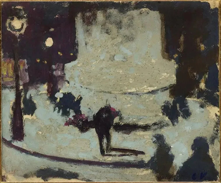 La Place Clichy, Heykelin Kaidesi - Édouard Vuillard