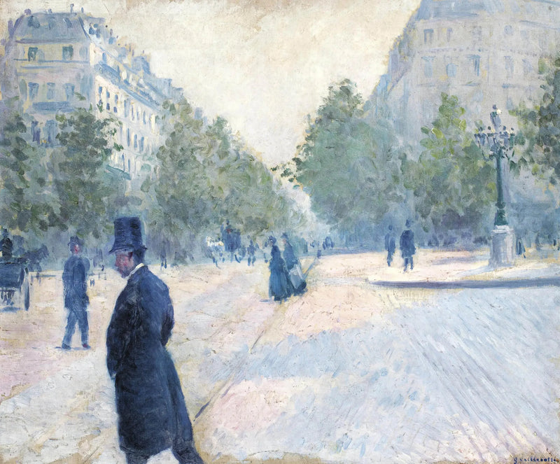Saint-Augustin Meydanı, sisli hava - Gustave Caillebotte