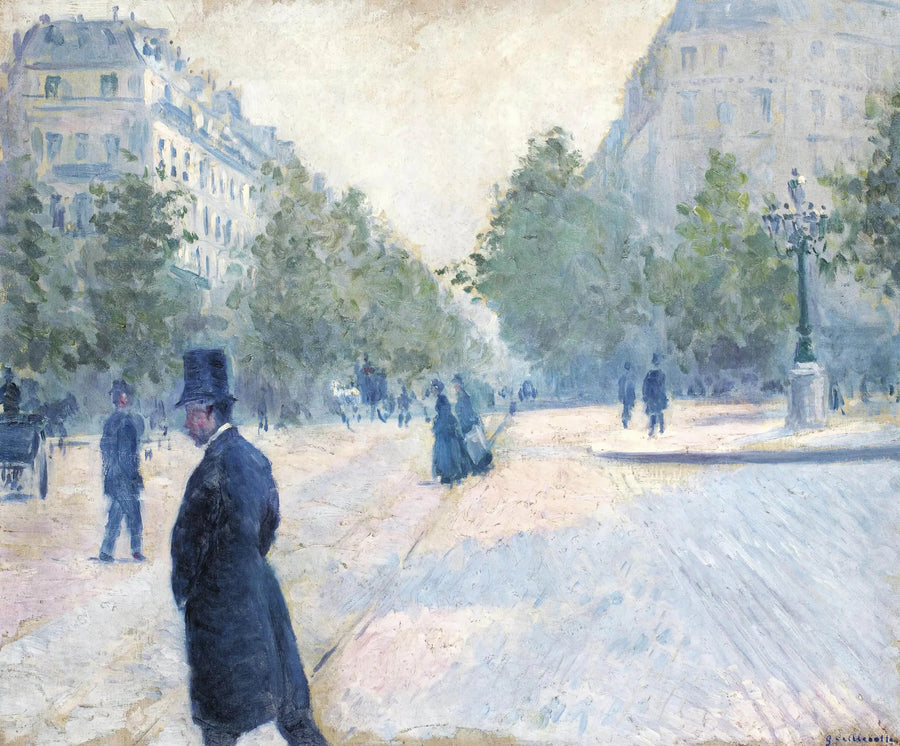 Saint-Augustin Meydanı, sisli hava - Gustave Caillebotte