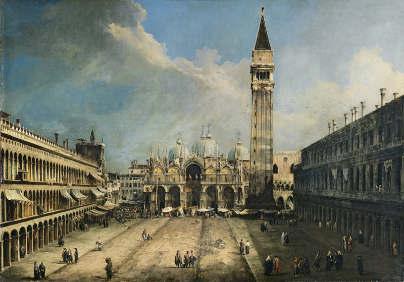 Venedik'teki Saint-Marc Meydanı - Canaletto