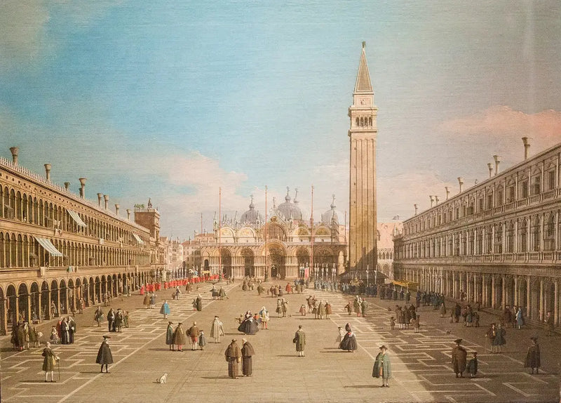 San Marco Meydanı ve Bazilika, Venedik - Canaletto
