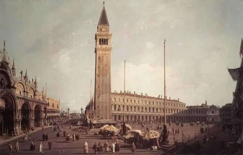Saint-Marc Meydanı güneybatıya doğru - Canaletto